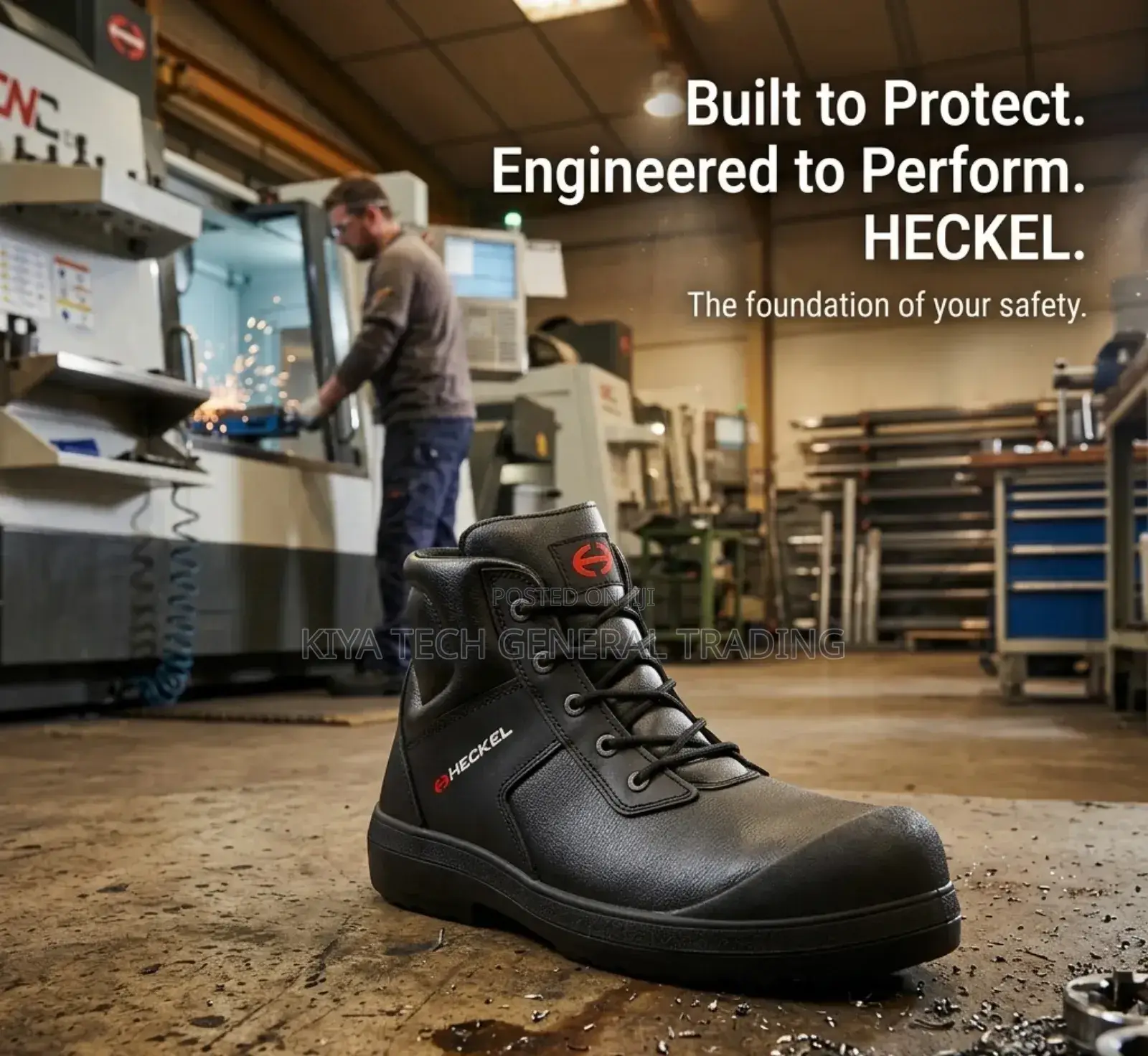 Heckel Stylish Safety Shoe ሴፍቲ ጫማ