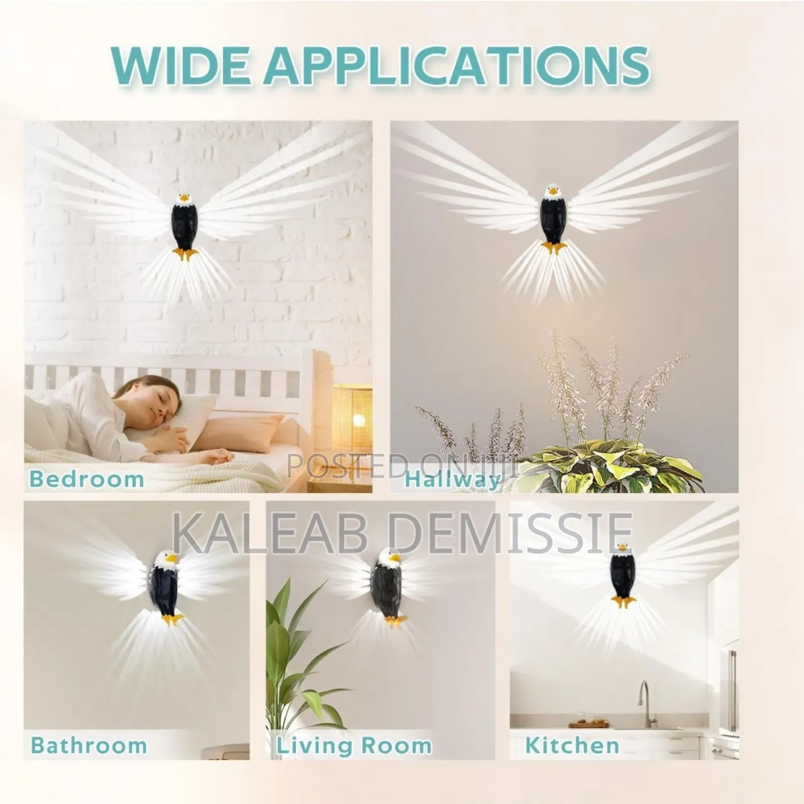 Wall-Mounted Led Eagle Wall Light
