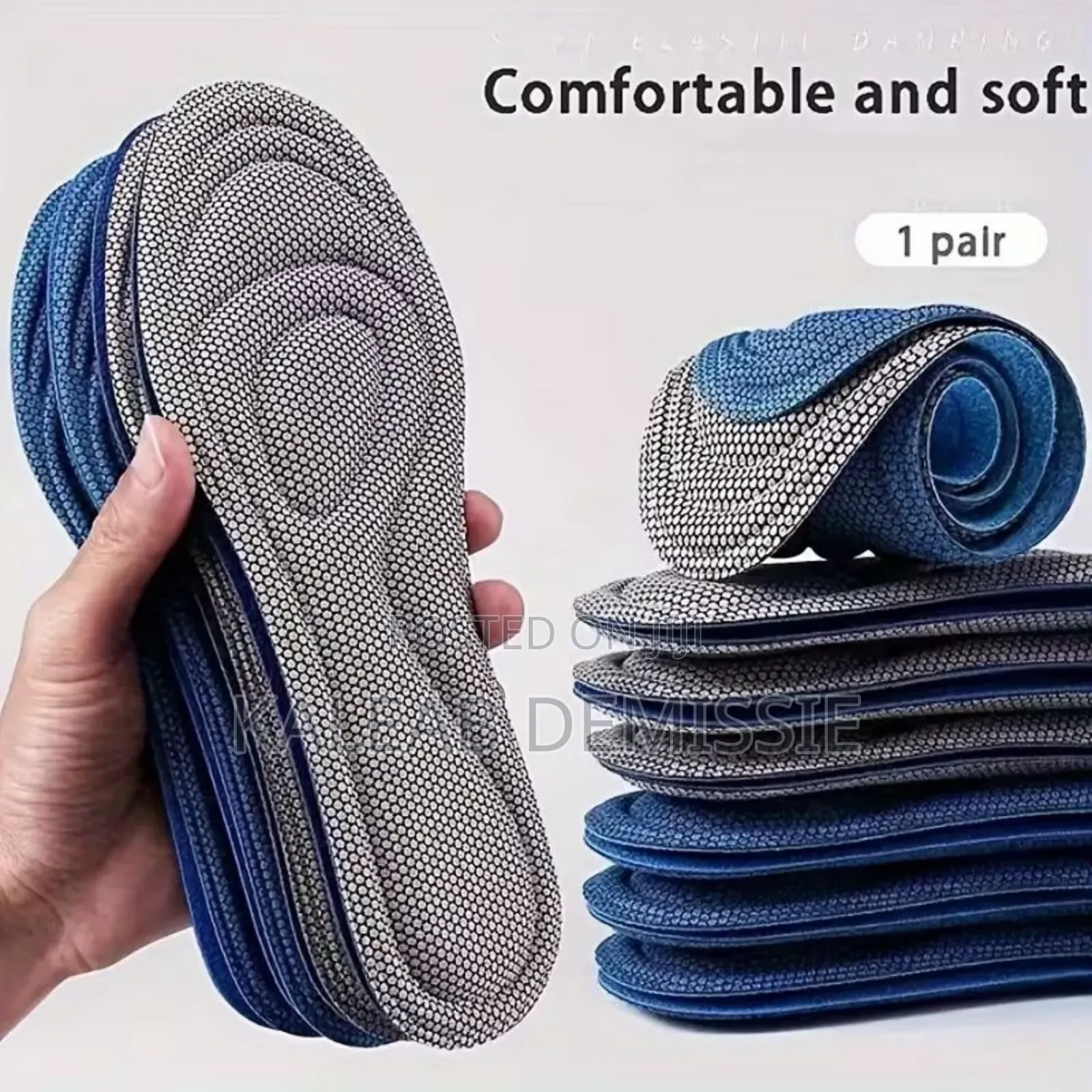 1pair Unisex Orthopedic Memory Foam Insoles