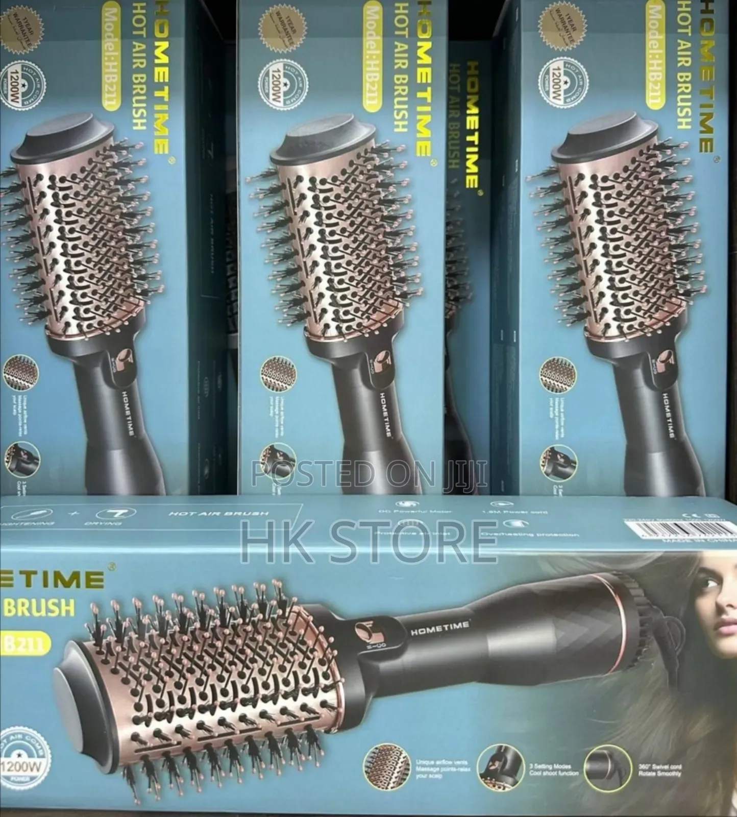 Hometime Hot Air Brush – 4 In 1 Hair Dryer Styler