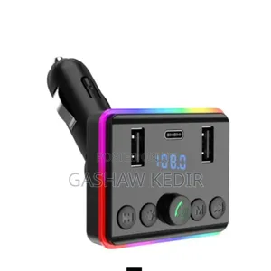 Car Bluetooth Fm Player and Fast Charger With a Remote Control