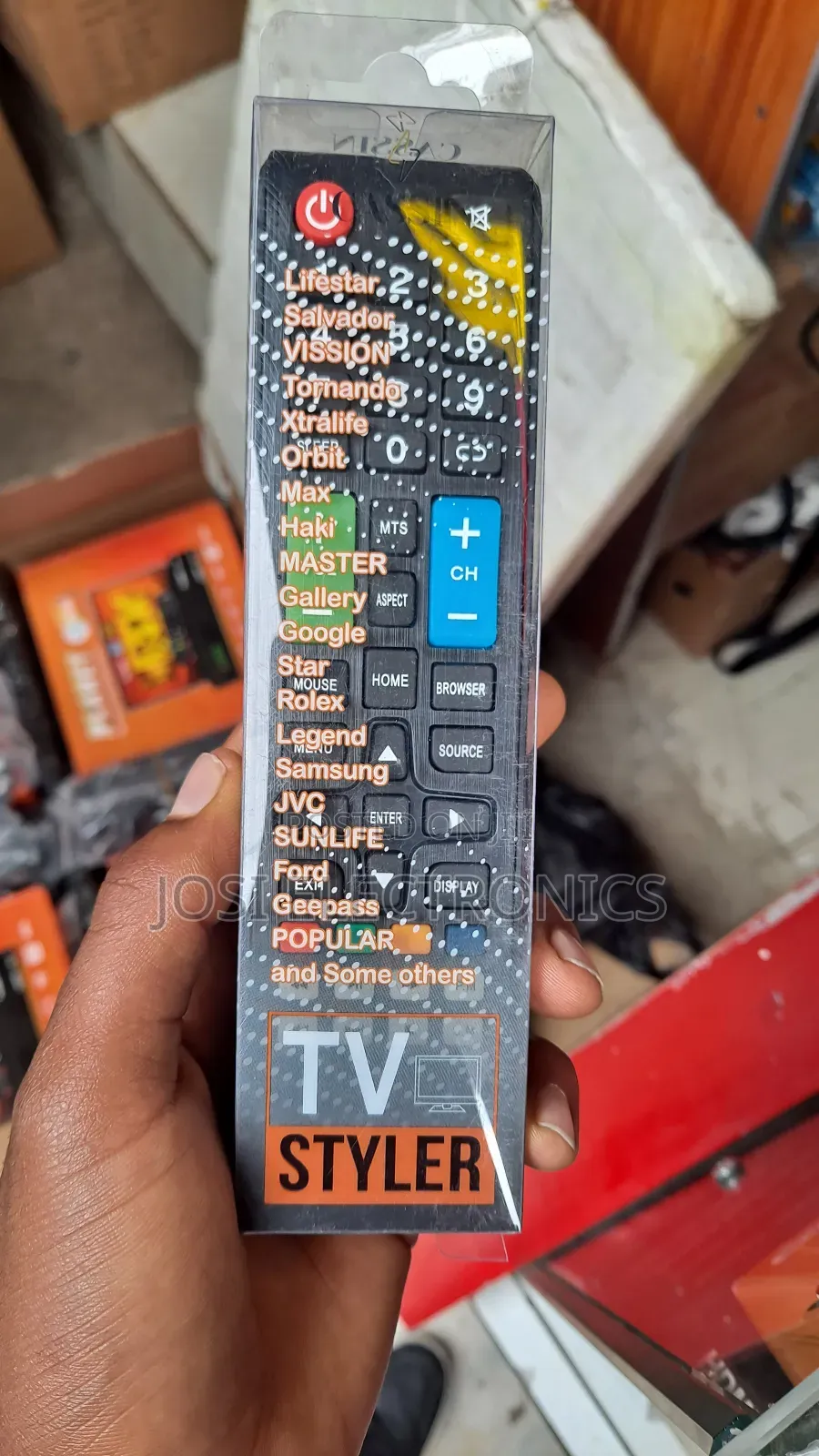 Styler Remote ሁሉን Tv ሳይሞላ የሚያዝ