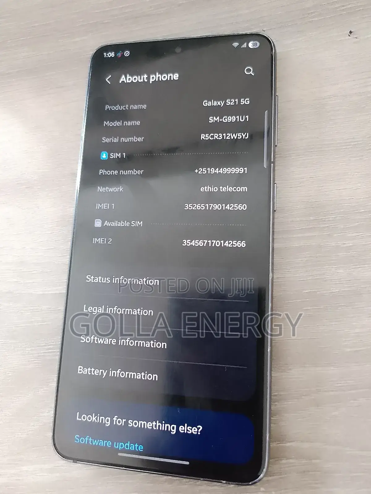 Samsung Galaxy S21 5G 128 GB Black