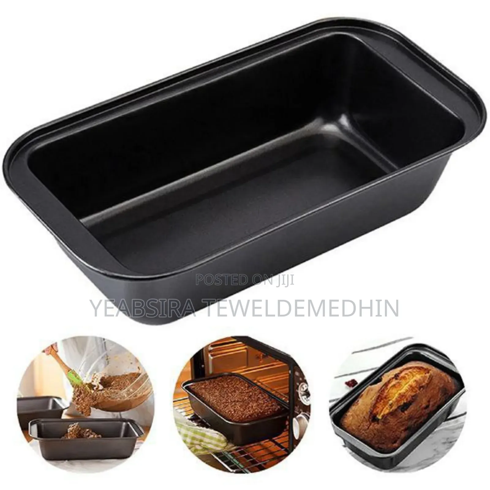 1pc Stainless Steel Loaf Pan