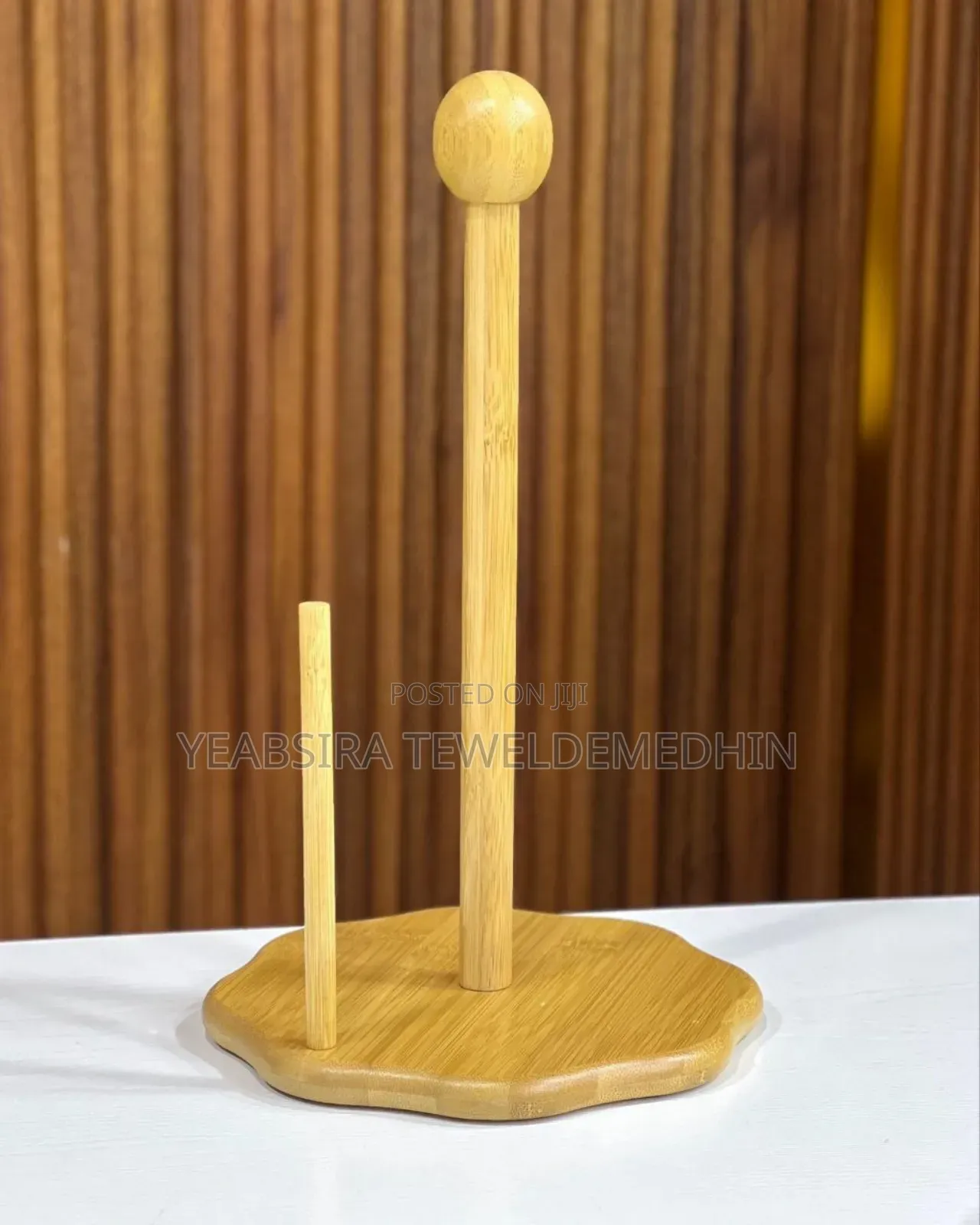 Bamboo Kitchen Tissue Stand