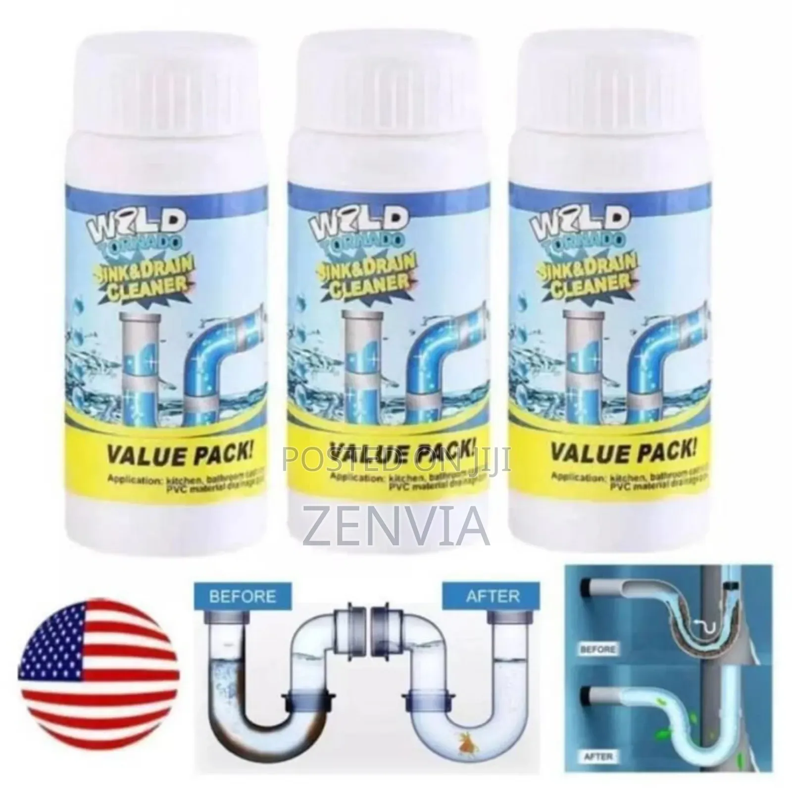 Wild Tornado Sink and Drain Cleaner/Free Delivery/