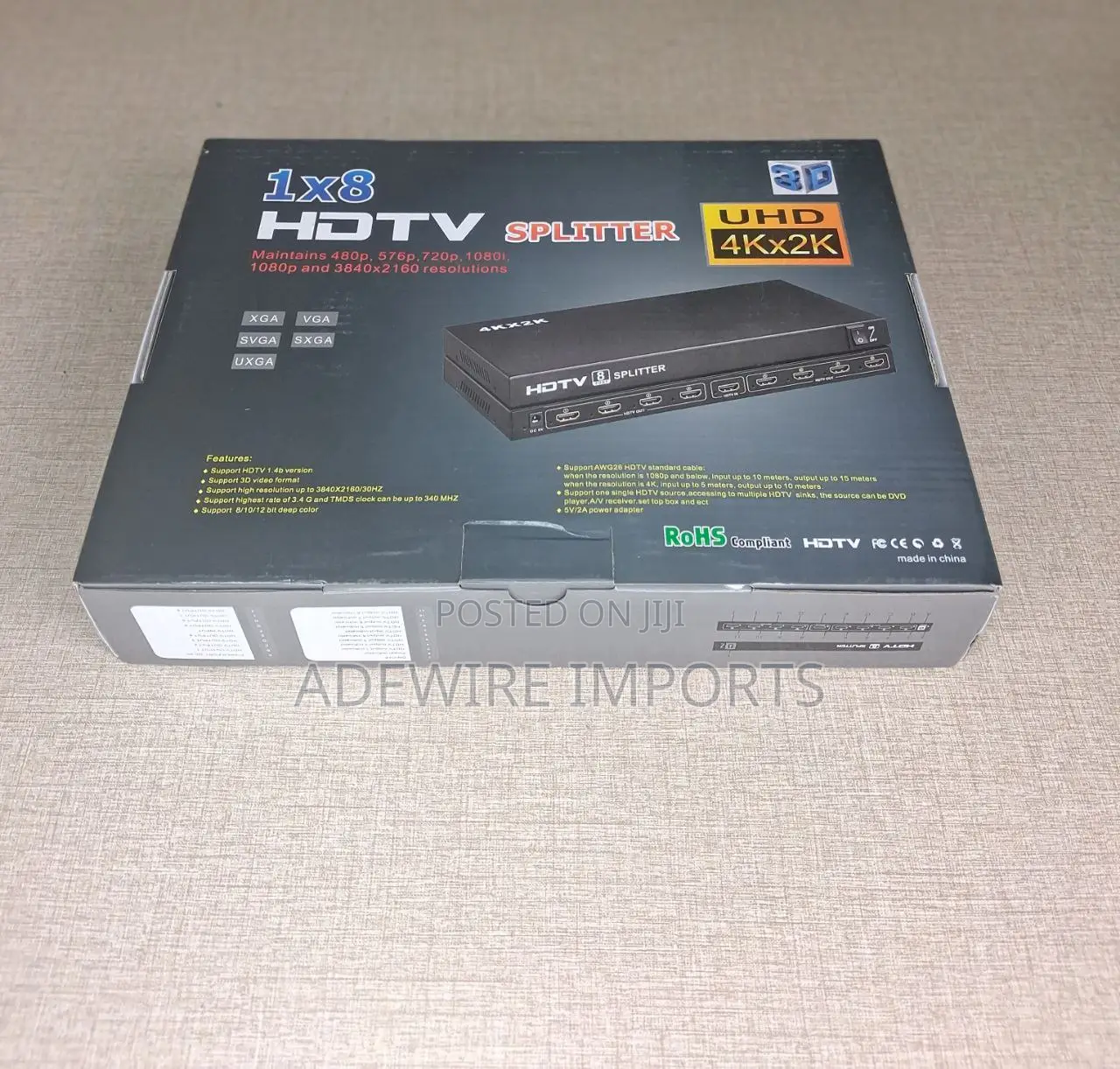 HDTV Hdmi Splitter 8port * 3d With Vat