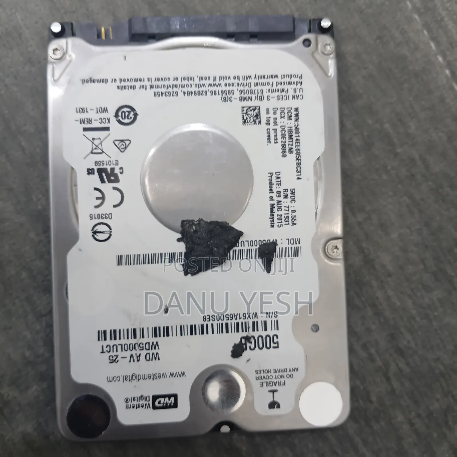 Wd Internal Laptop 500 Gb Hard Drive