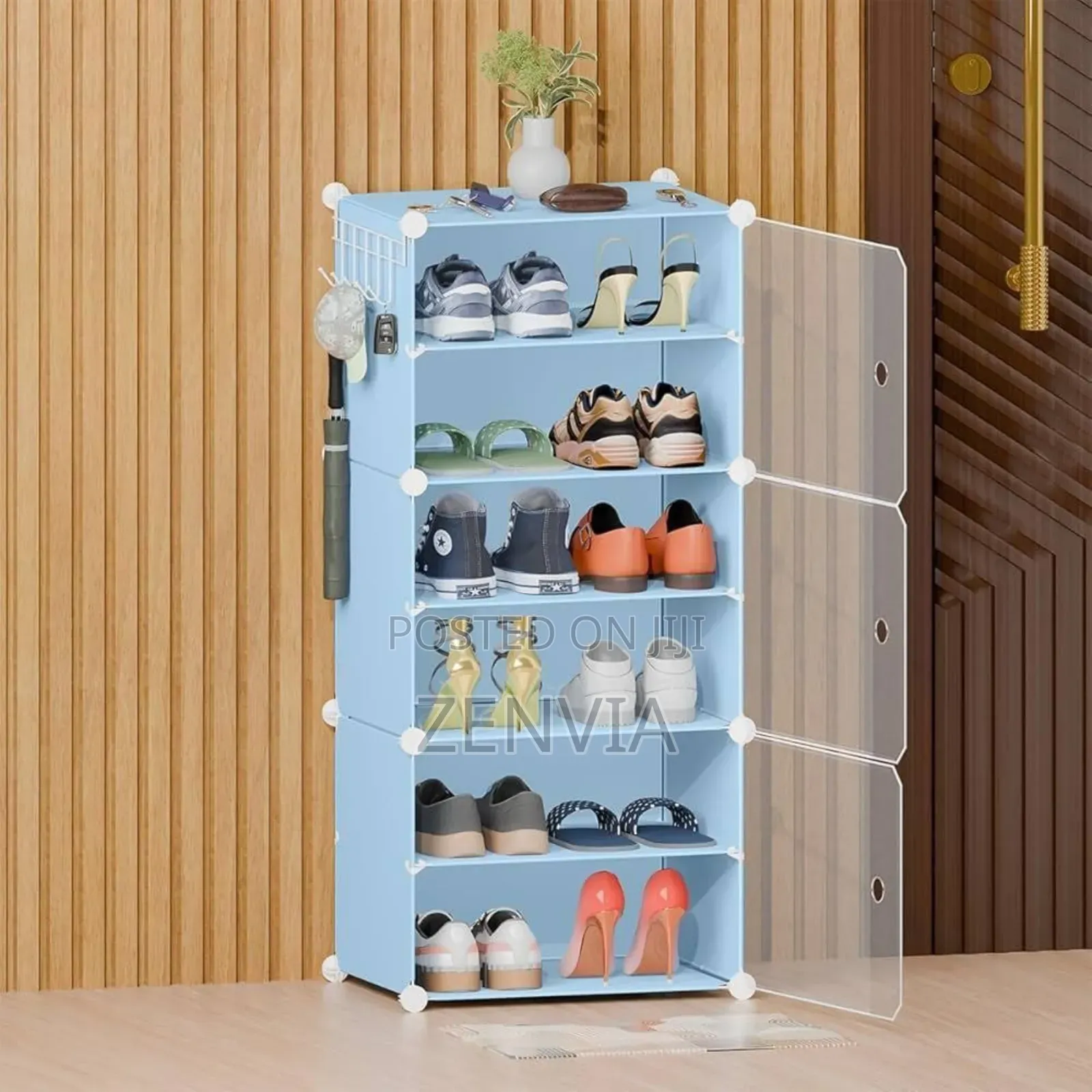 Plastic Cube Shoe Rack /🔴Free Delivery /