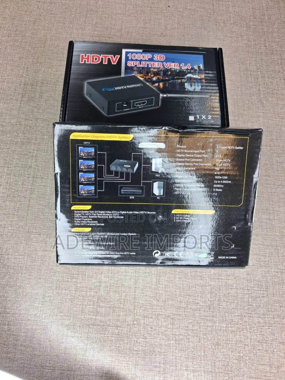 HDTV Hdmi Splitter 4port 1080p 3d With Vat