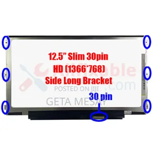 12.5" Led LCD Screen 30-Pin Hd 1366x768 Hp Elitebook 720 725