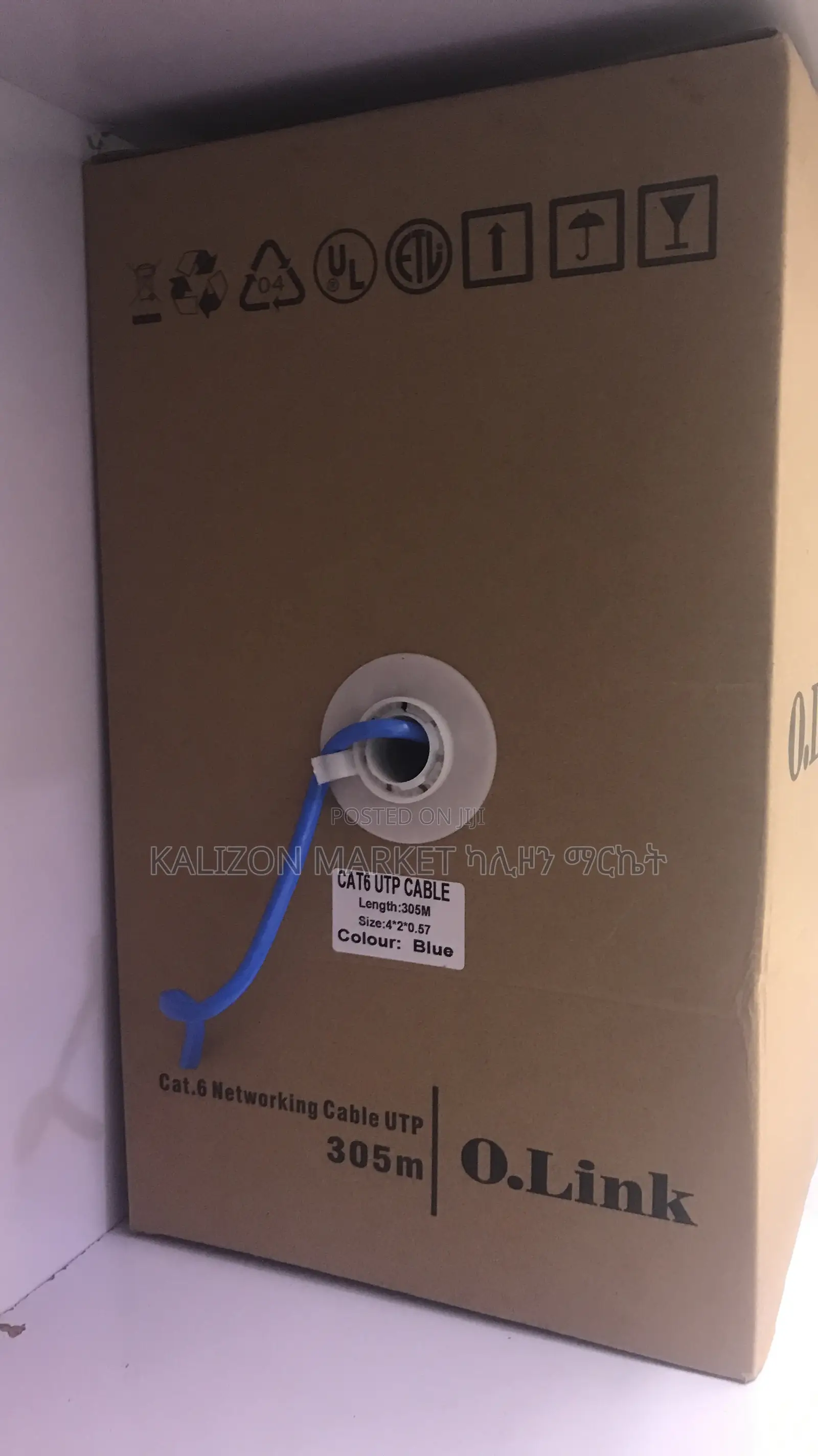 Network Cable Cat6 Utp Cable ኢንተርኔት ኬብል