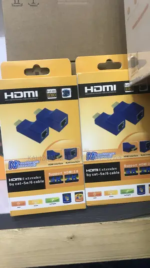 Rj45 Cable(Cat6) Converter To Hdmi ከኢንተርኔት ኬብል ወደ Hdmi