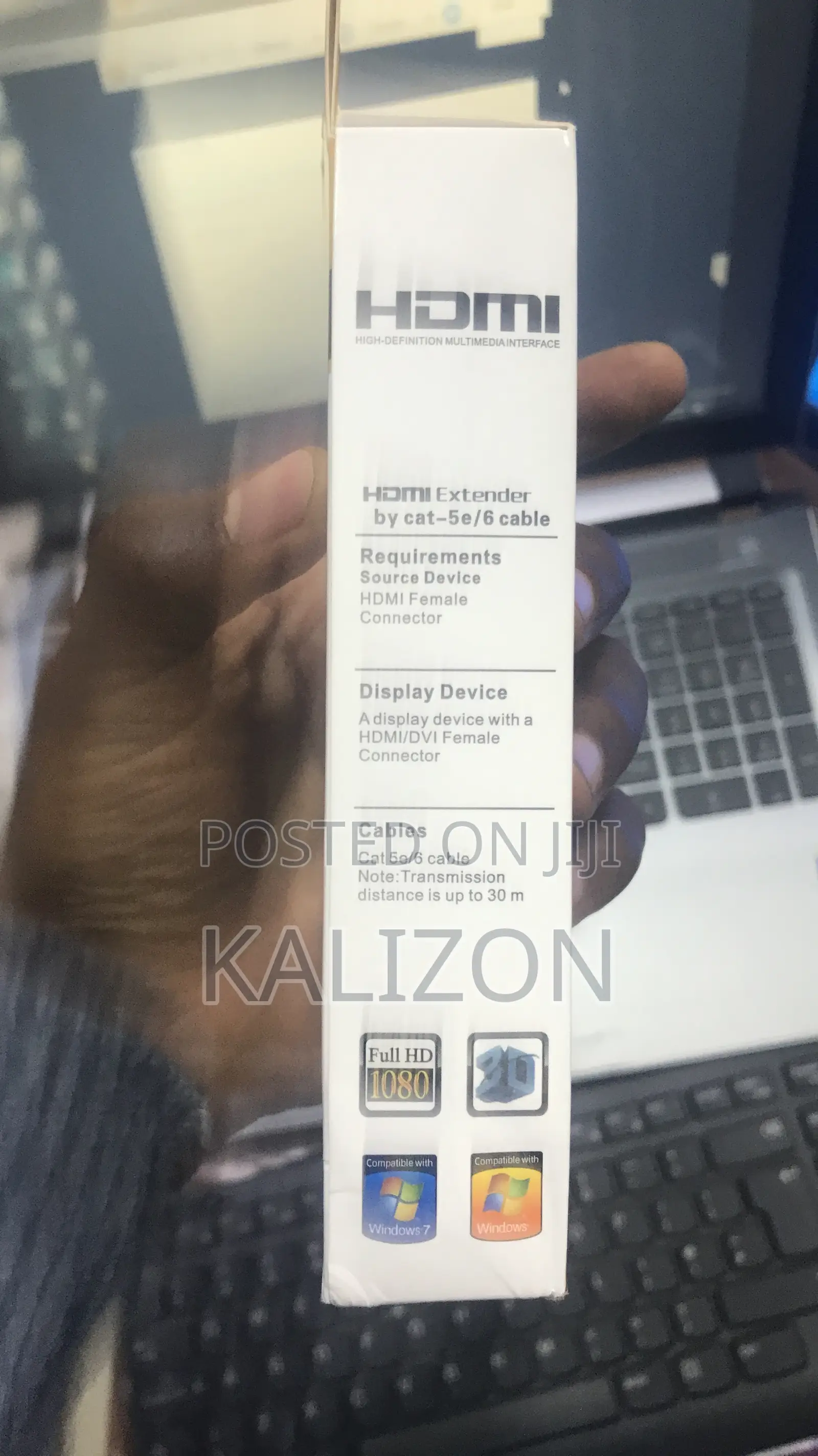 Rj45 Cable(Cat6) Converter to Hdmi ከኢንተርኔት ኬብል ወደ Hdmi