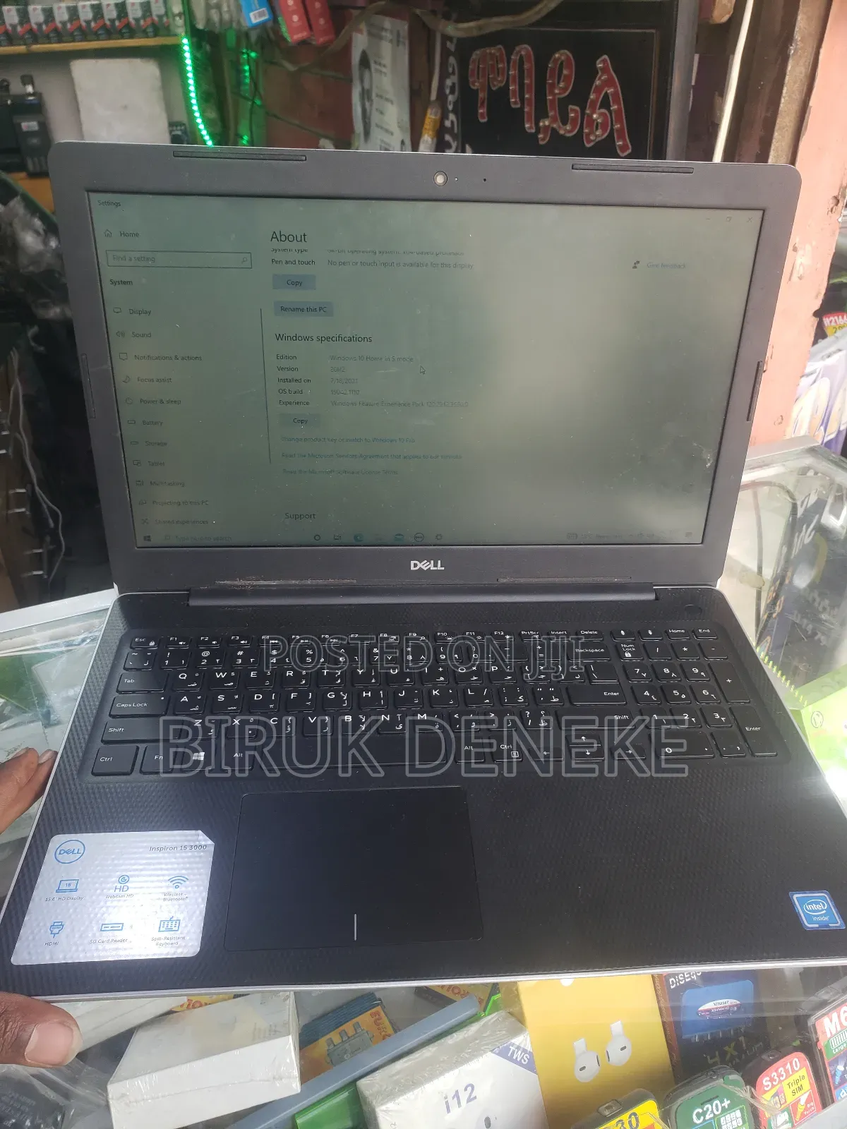 Laptop Dell Inspiron 15 4GB Intel Celeron SSD 128GB