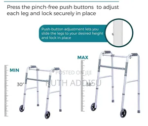 Buy Walker With Rotating Castor (Double Bar) - Vissco Next Walker New