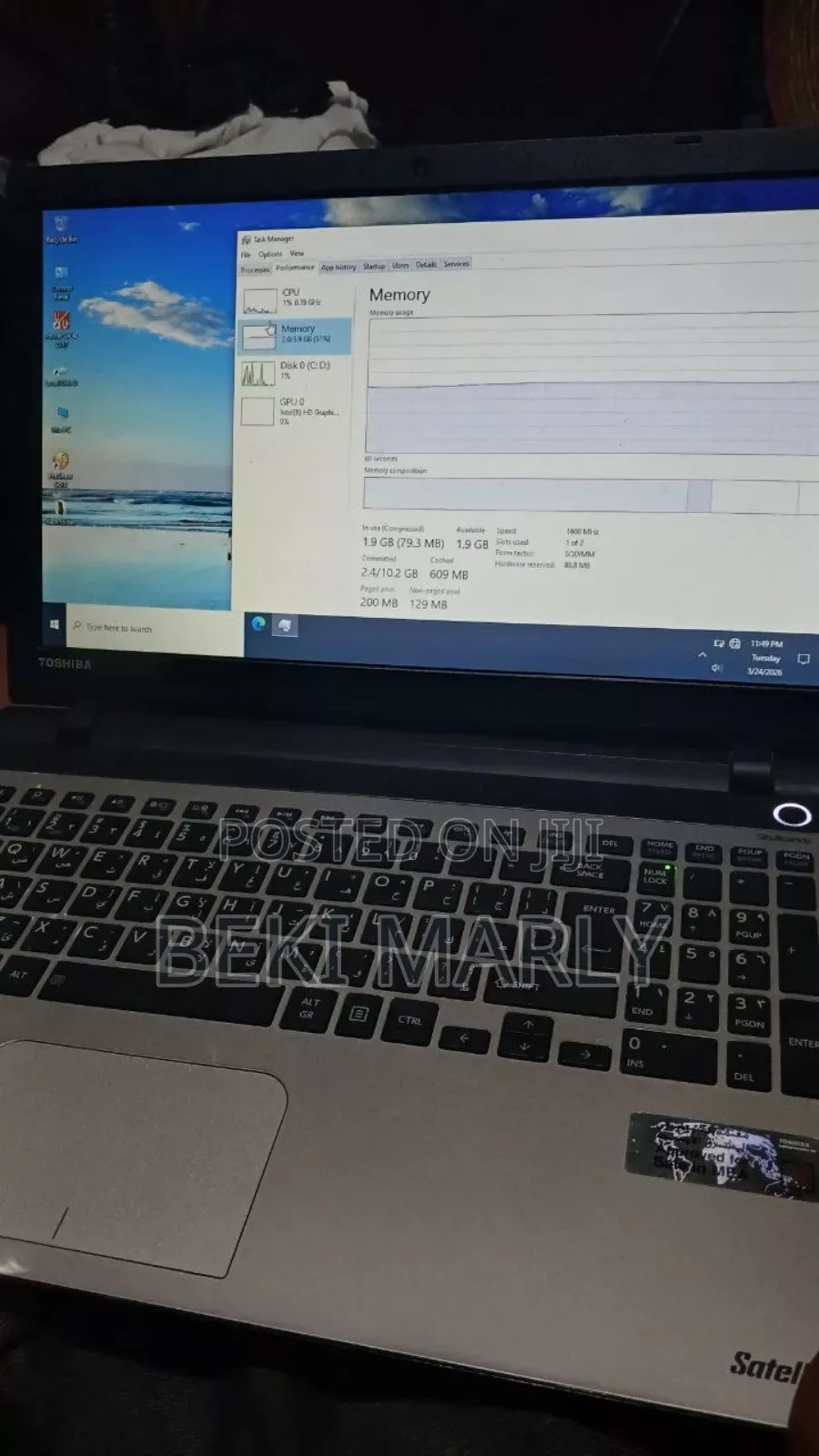 Laptop Toshiba Satellite C55 4GB Intel Core i3 HDD 500GB