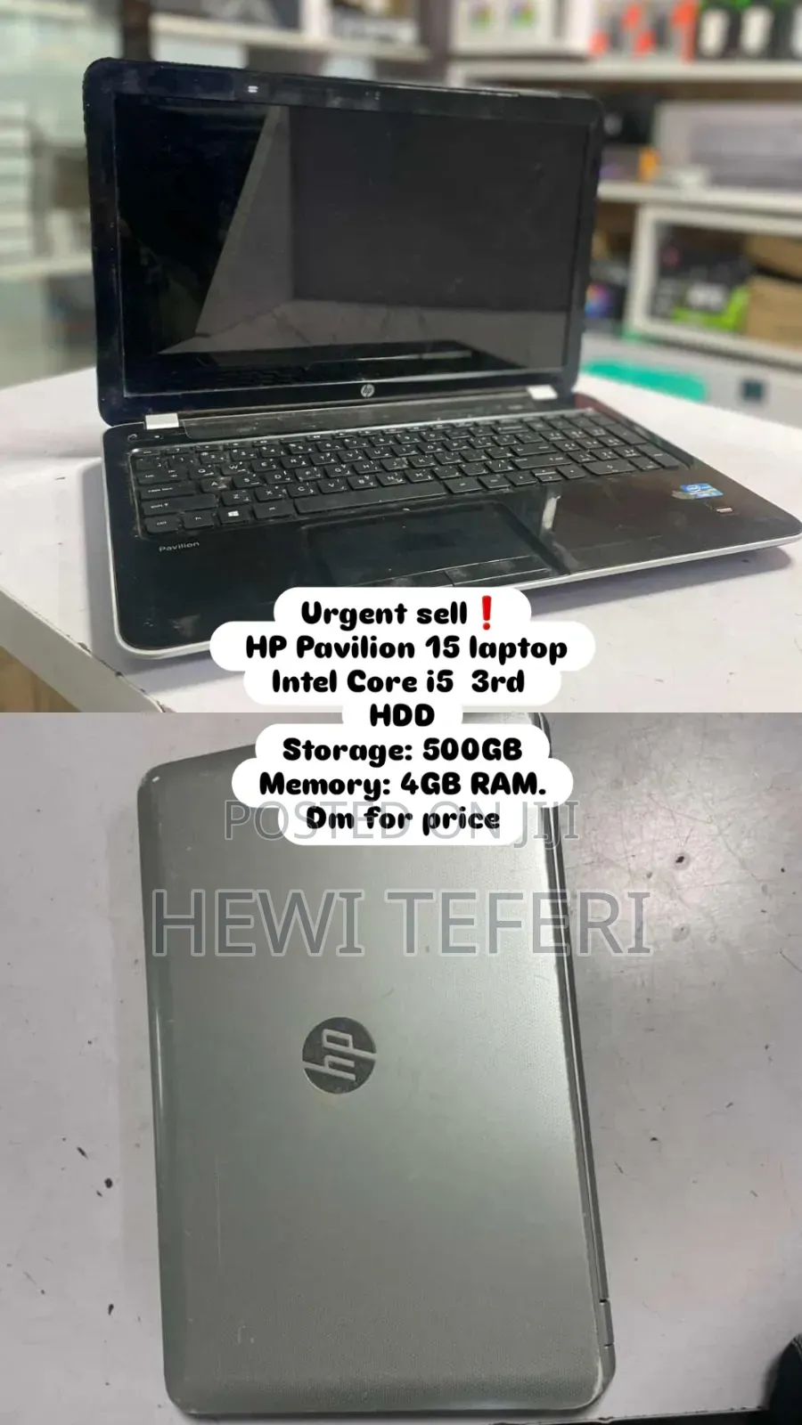 Laptop HP 4GB Intel Core i5 HDD 500GB