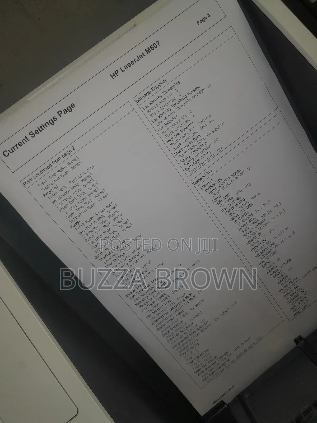 Hp Laserjet Enterprise M607 – Heavy Duty Workhorse (Like New)