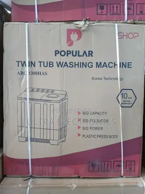 Popular Brand Twin Tub Washing Machine, Likely the 13kg Capacity.