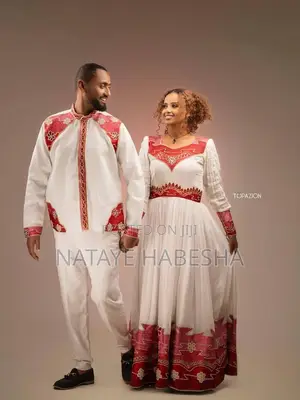 የሀገር ባህል ልብሶች የሀበሻ ቀሚስ Habesha Kemis Chiffon Traditional Dressየሐበሻ ልብስ