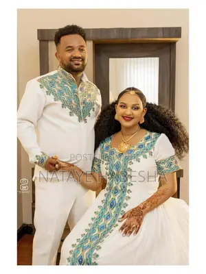 የሀገር ባህል ልብሶች የሀበሻ ቀሚስ Habesha Kemis Chiffon Traditional Dressየሐበሻ ልብስ