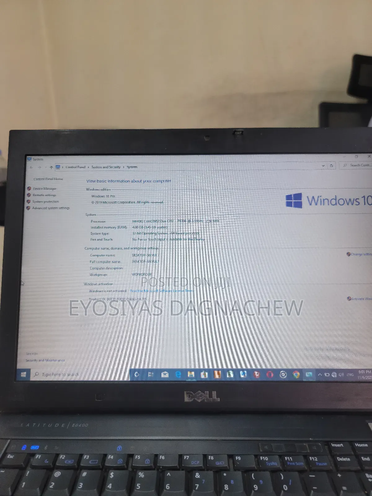 Laptop Dell Latitude E6400 4GB Intel Core 2 Duo eMMC 750GB