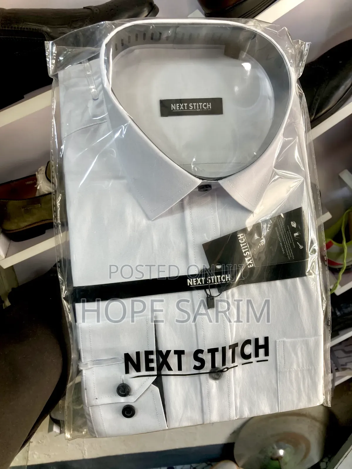 Next Stitch ነጭ ሸሚዝ