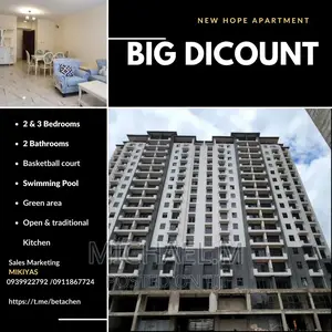 4bdrm Apartment in New Hope Apartment, Kirkos for Sale