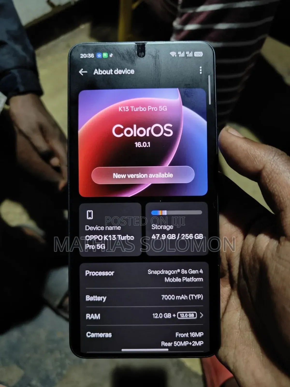 New Oppo K13 5G 256 GB Gray