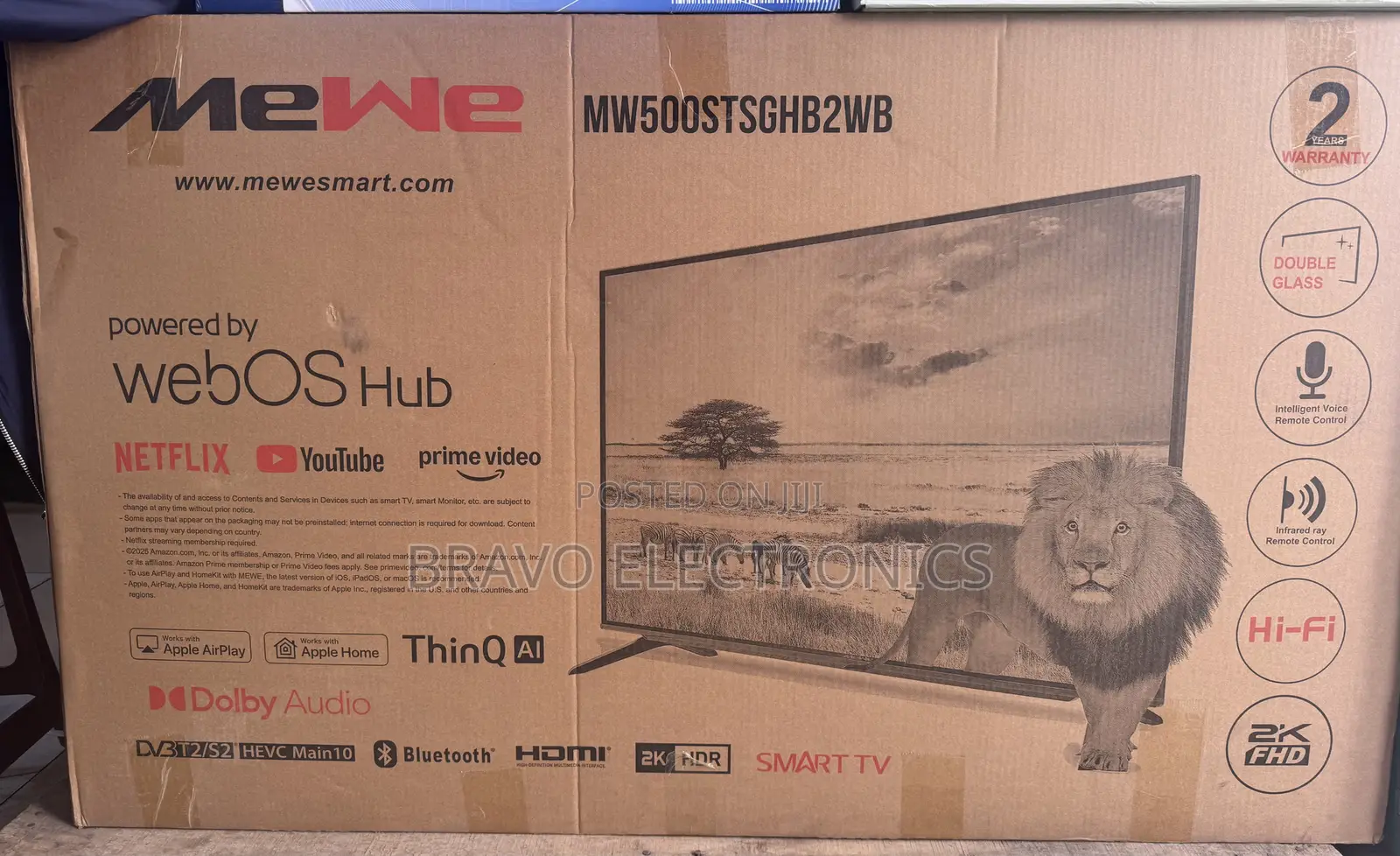 Mewe Smart Tv 50” – Webos System | Lg Board | Full Hd /