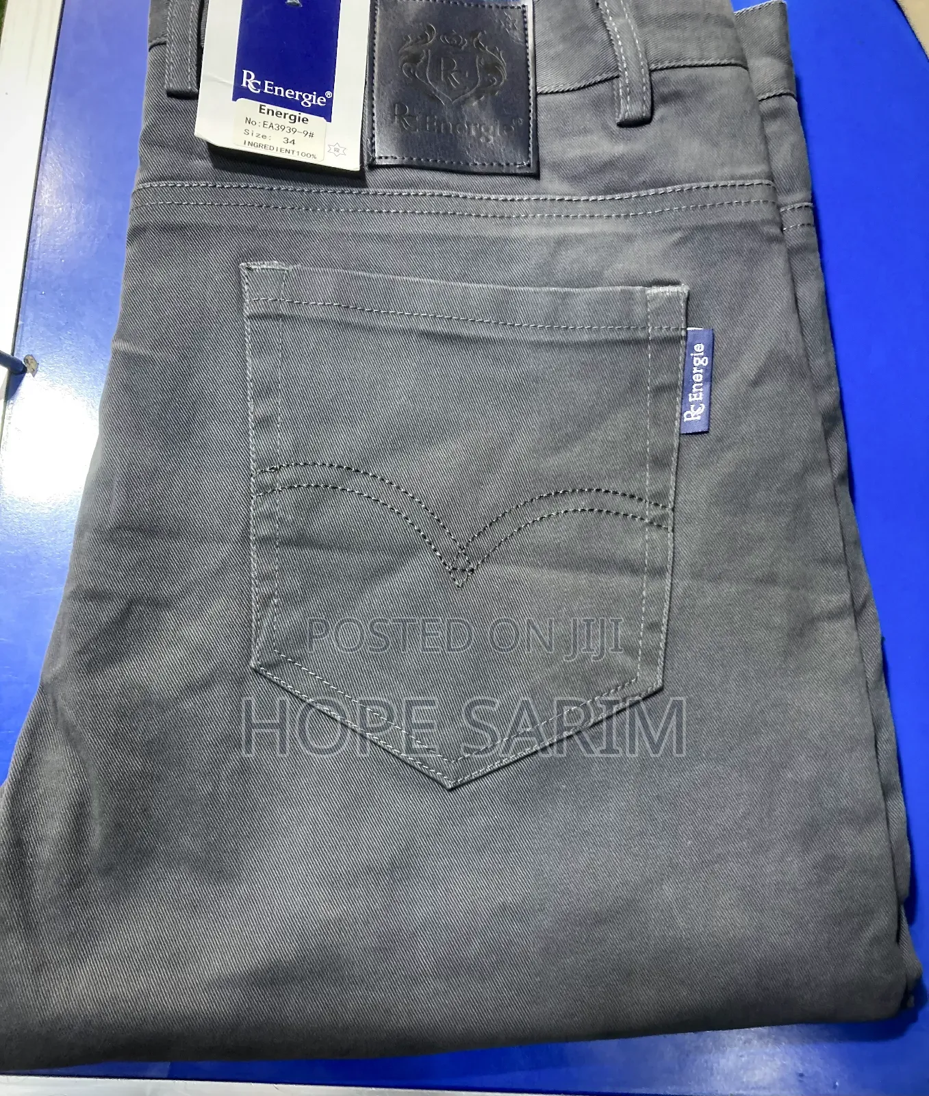Men's Slim-Straight Khaki Trousers