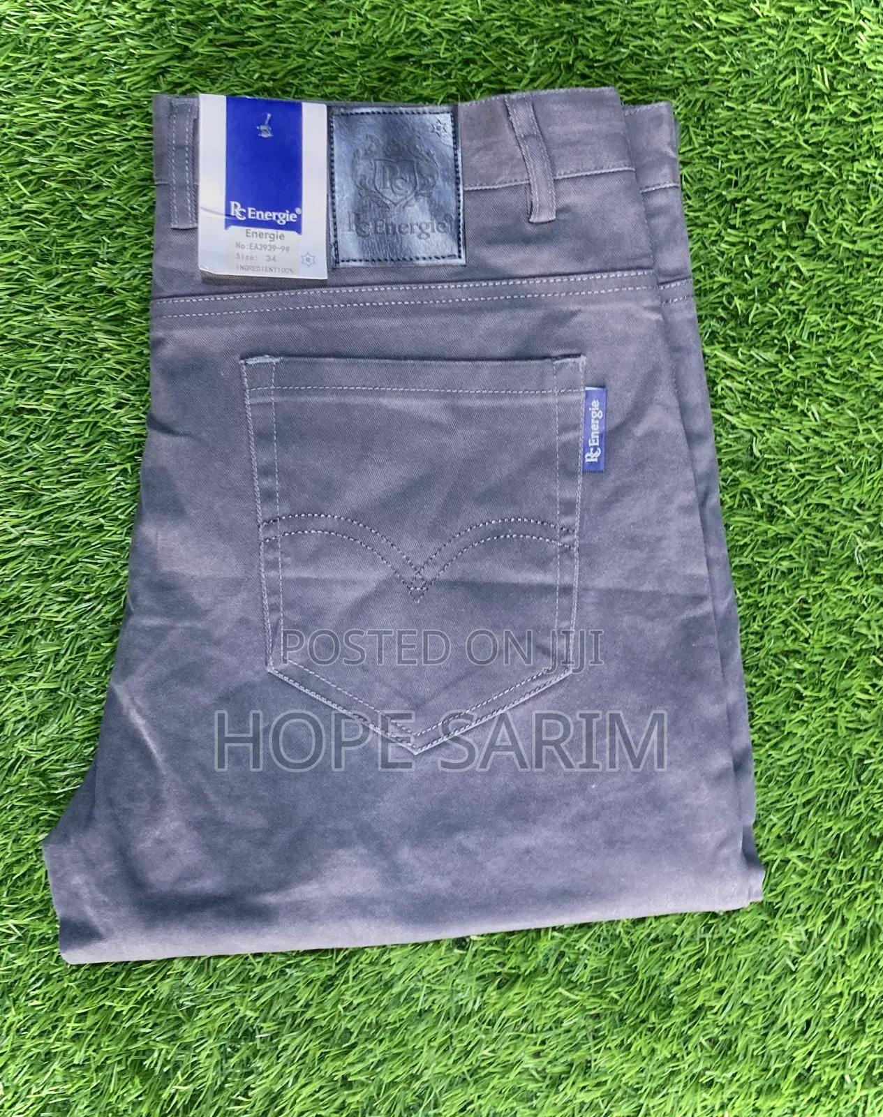 Men's Slim-Straight Khaki Trousers