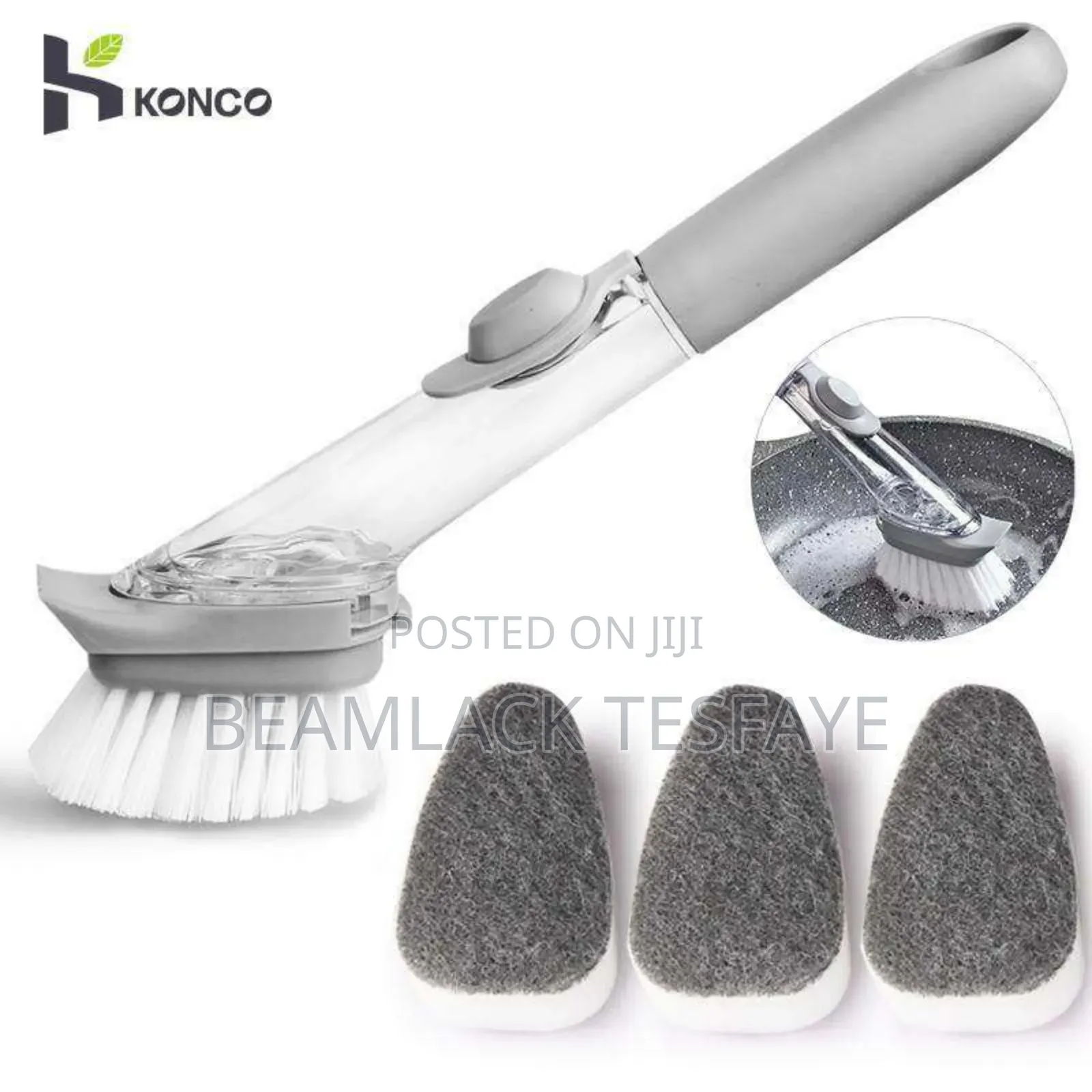 Cleaning Brush Replaceable Double Head