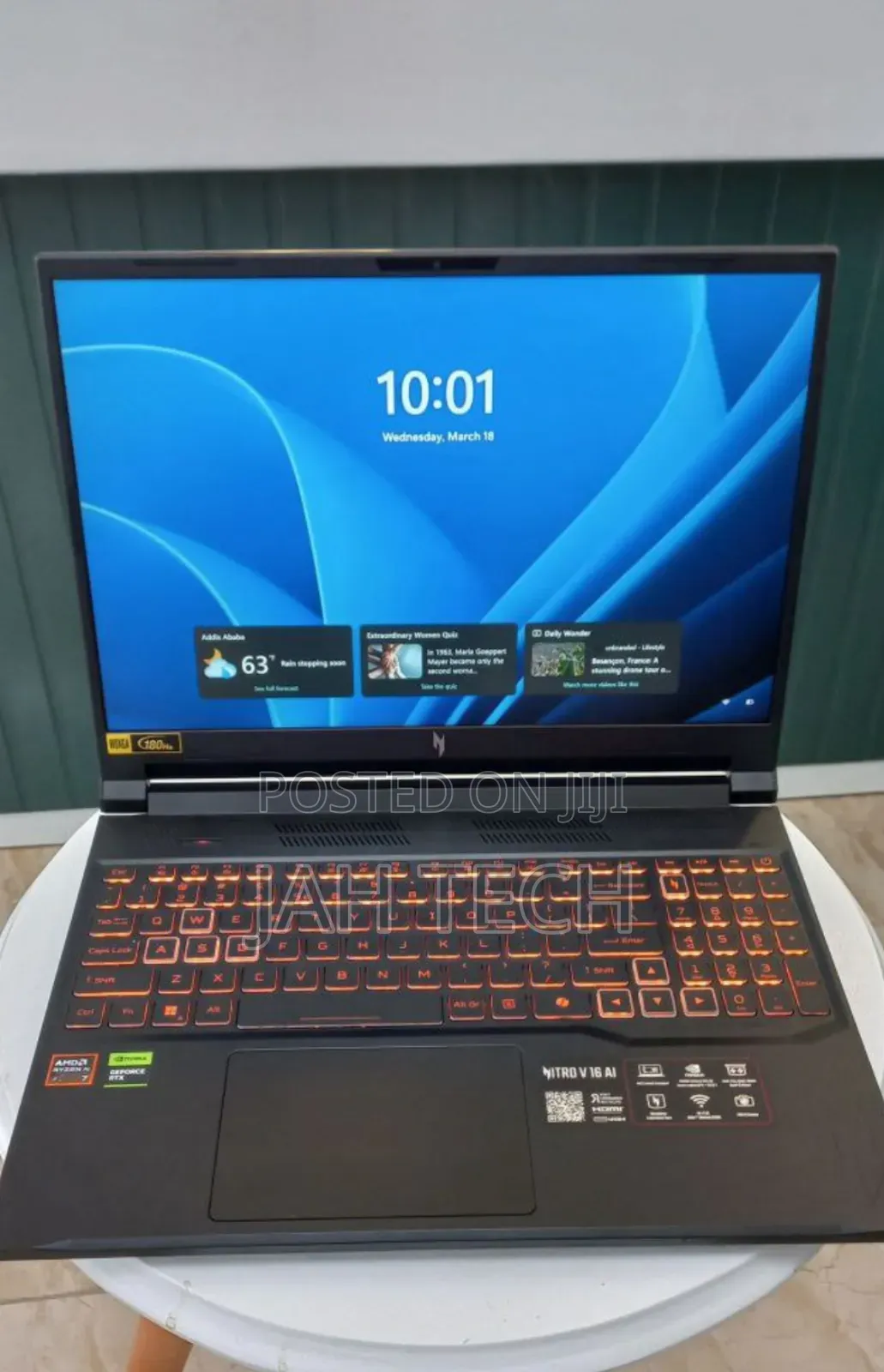 New Laptop Acer 16GB AMD Ryzen 7 SSD 1T