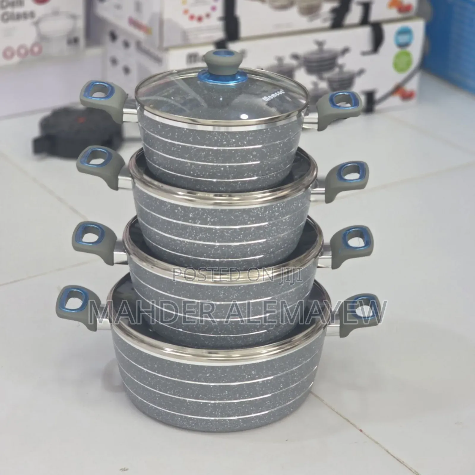 Momcoc 5pcs Die-Cast Casserole Set