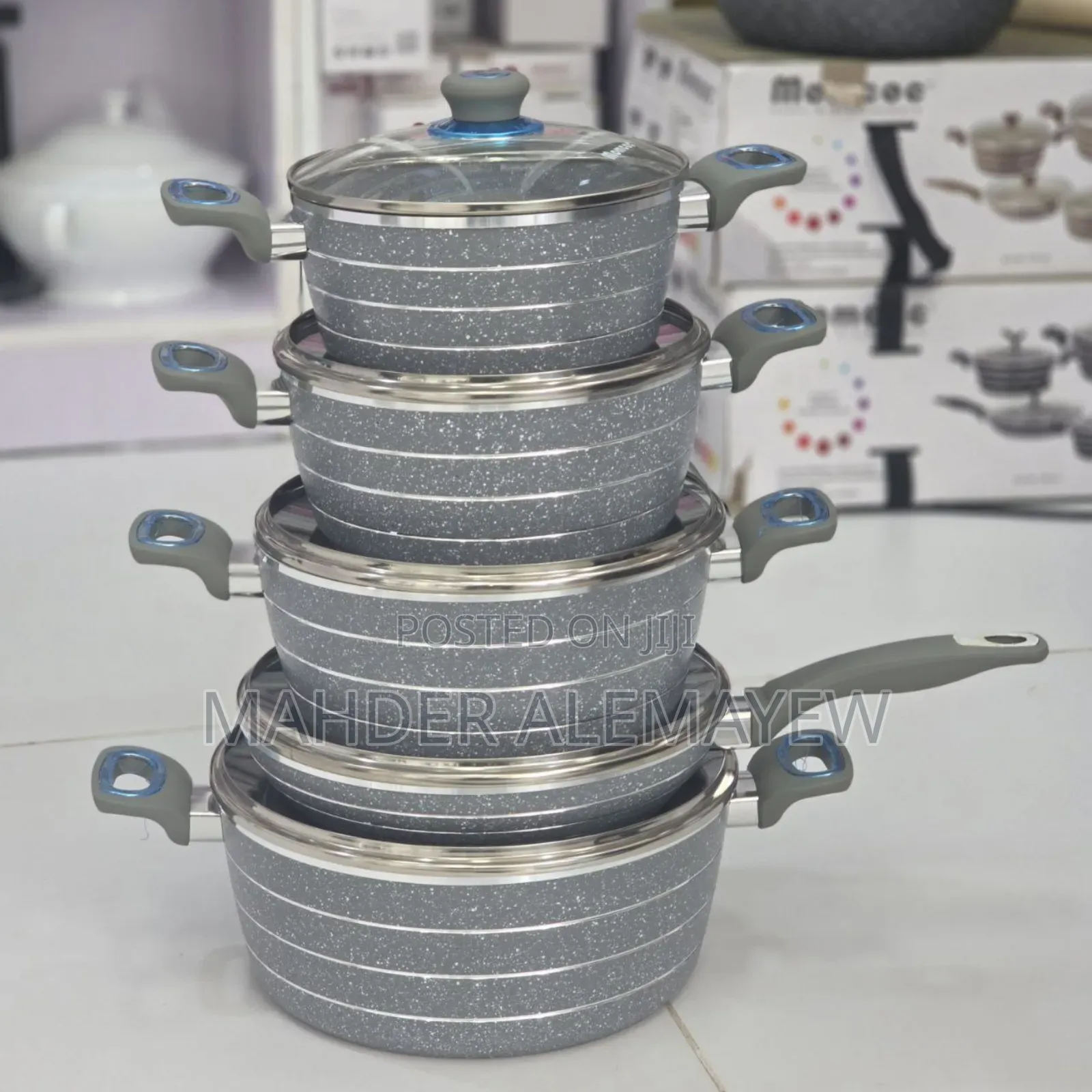 Momcoc 5pcs Die-Cast Casserole Set