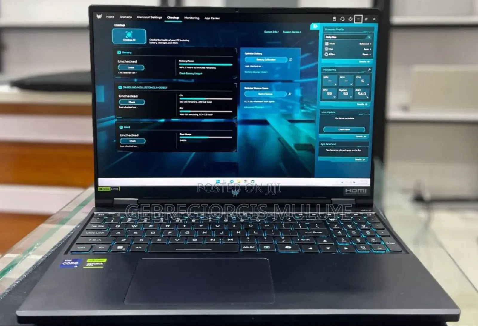 New Laptop Acer Predator Helios Neo 16 16GB Intel Core i9 SSD 1T