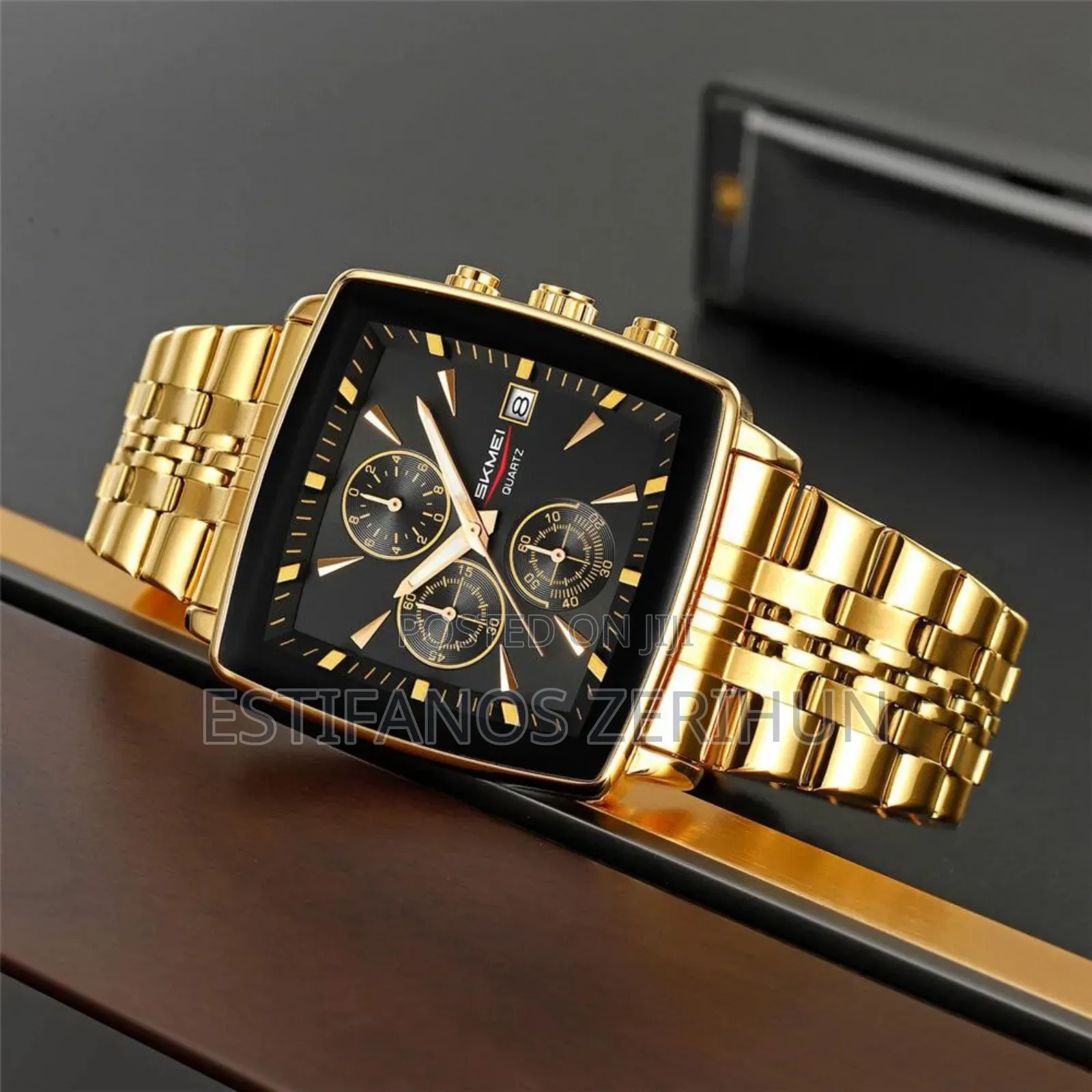 Skmei Men Quartz Watch Rectangle Wristwatch