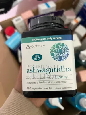1000mg Per Daily Serving Ashwaganda 180 Capsules Original From Usa