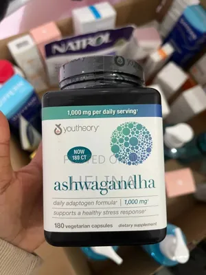1000mg Per Daily Serving Ashwaganda 180 Capsules Original From Usa