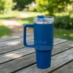 Double Layer Stainless Still Isolated Tumblers With Straw (Travel Cup)