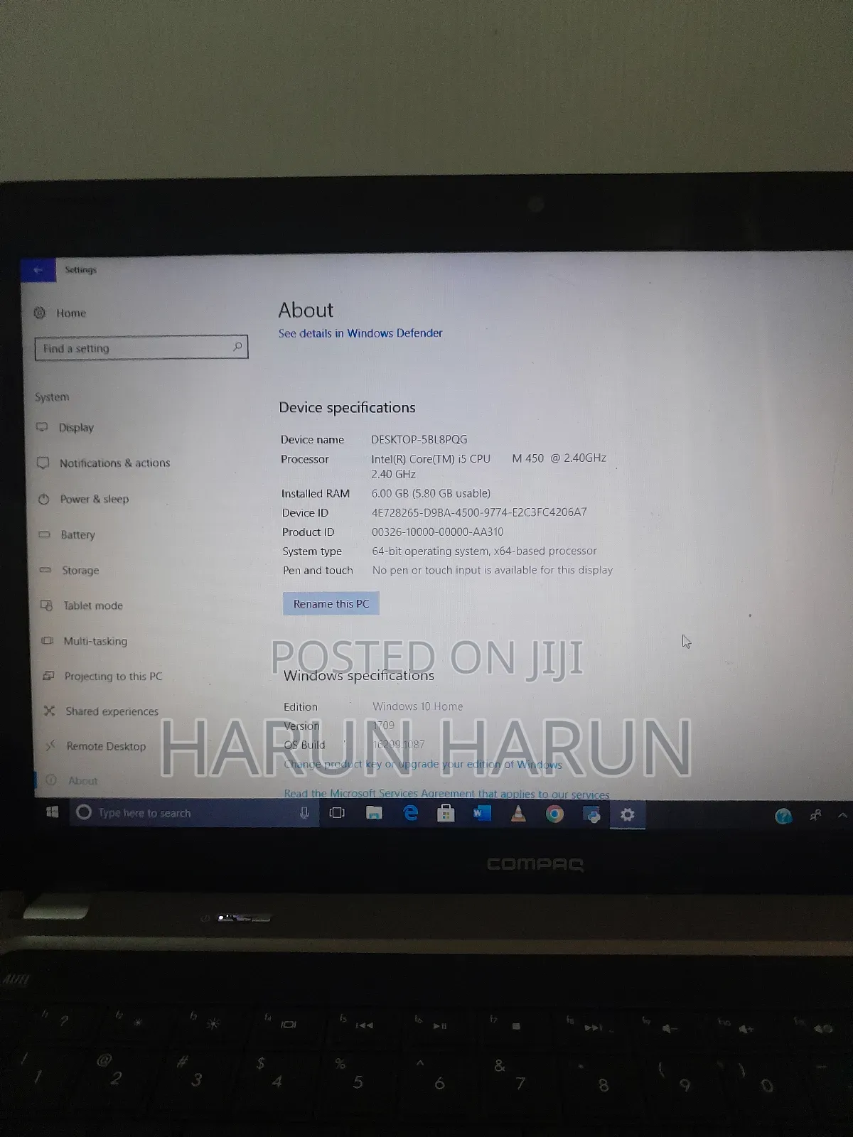 Laptop HP Compaq Presario CQ42 6GB Intel Core i5 HDD 500GB