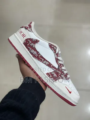 Air Jordan X Dior Red Monogram
