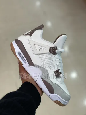 Air Jordan 4 Whit Chocolate Brown Sneakers