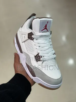 Air Jordan 4 Whit Chocolate Brown Sneakers