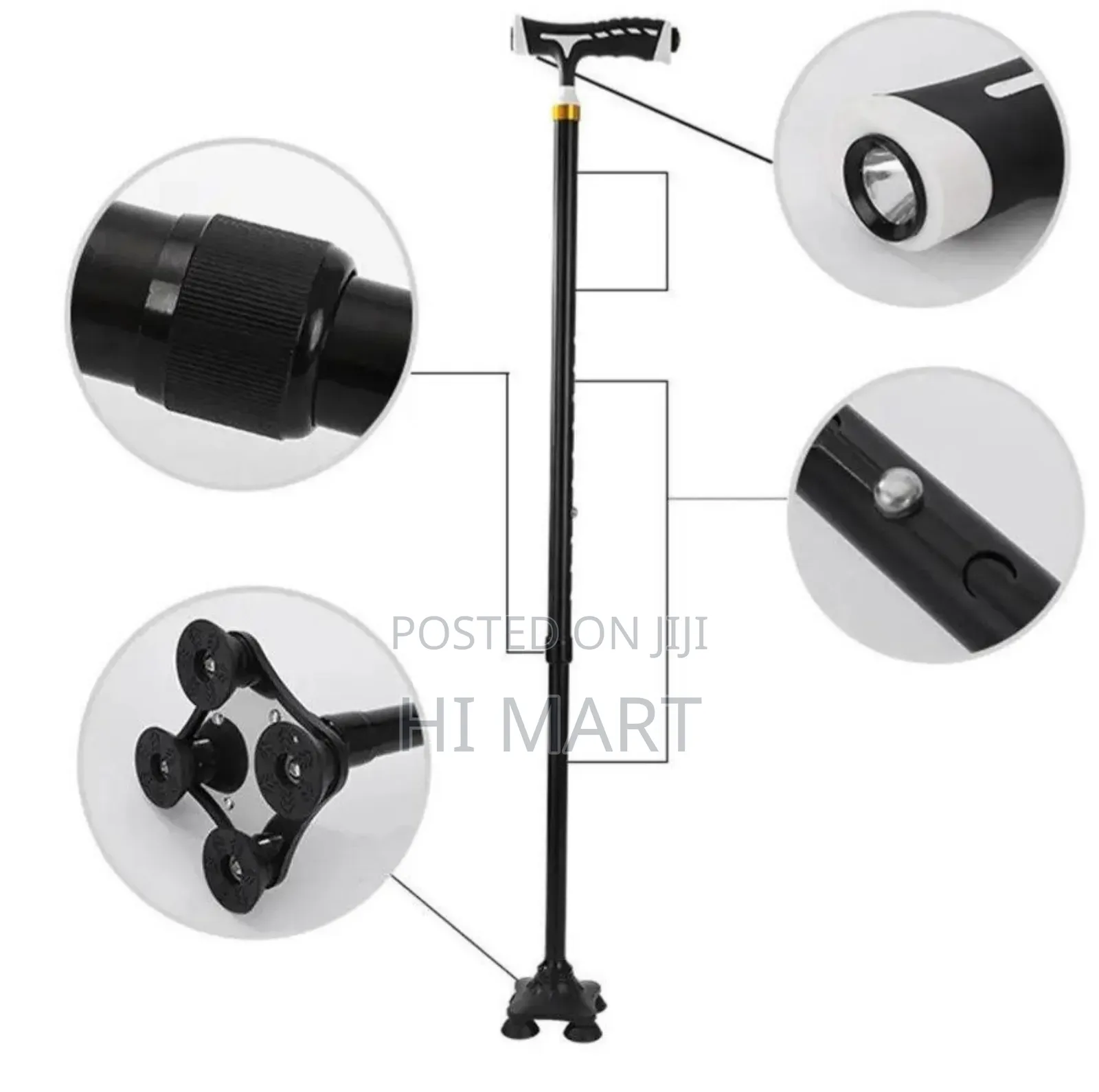 Almunium Telescopic Elderly Crutch