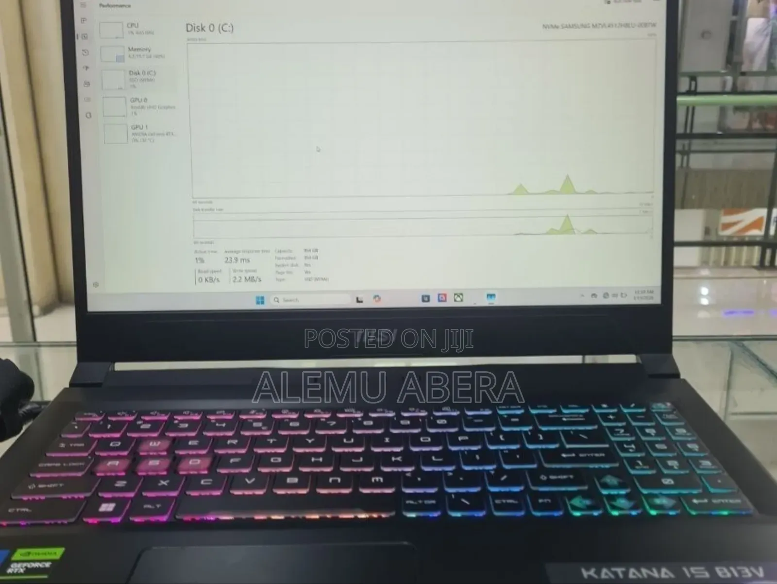 New Laptop MSI Katana 15 16GB Intel Core i7 SSD 1T