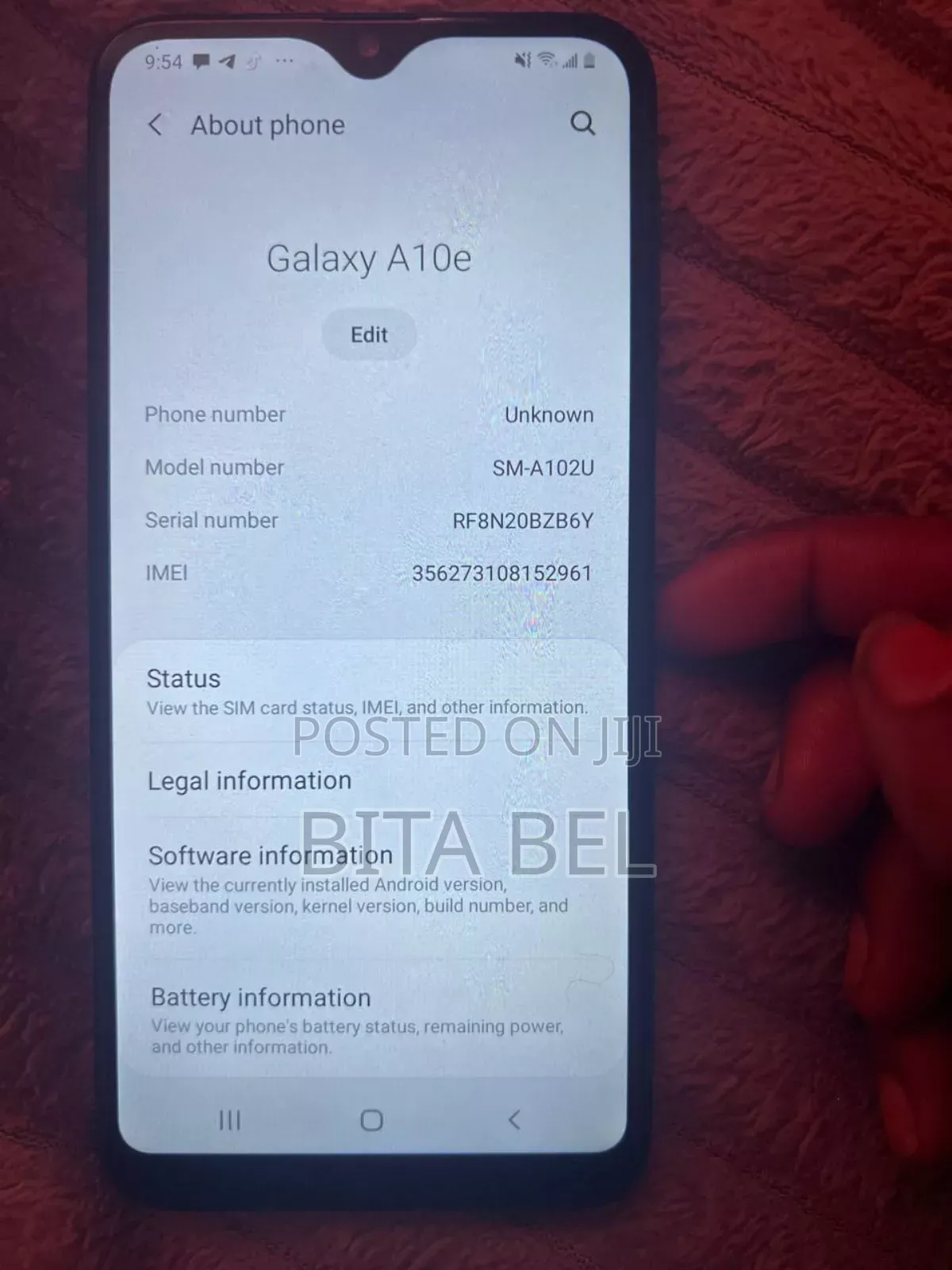 Samsung A10 32 GB Green