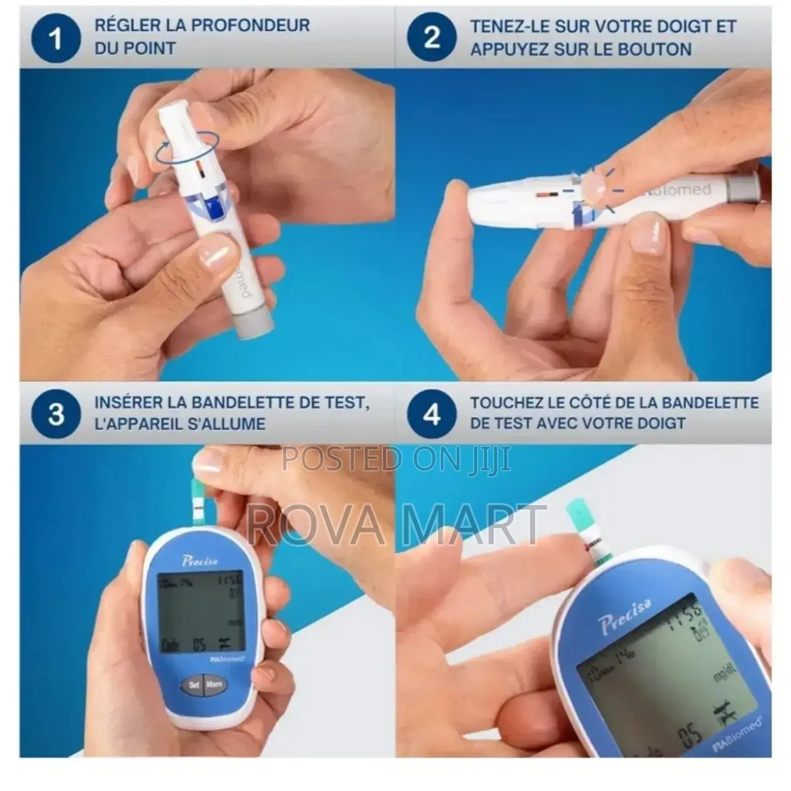 Fia Biomed Precisa የደም ስኳር መለኪያ